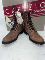 New Women’s Brown Lace Up Capezio Cowboy Boots. L 549 7.5 7 1/2 M. 17-63