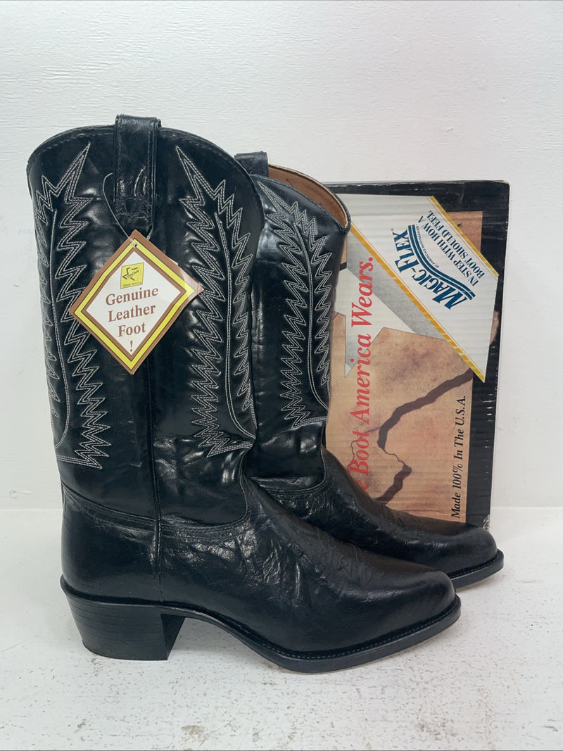 New Men’s Black Texas Brand Cowboy Boots. 1250 10 E E. 7-27
