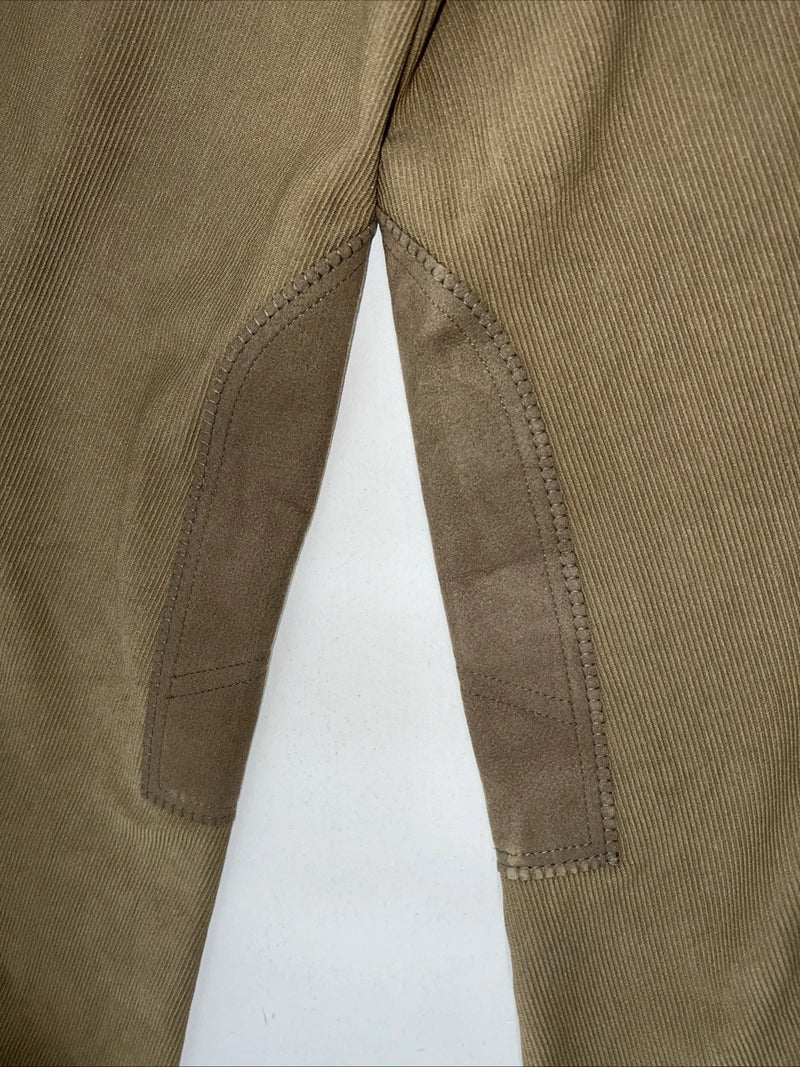 New Women’s Brown Sport Riders Classic Knee Patch Breeches. 34 R 041565 D-89