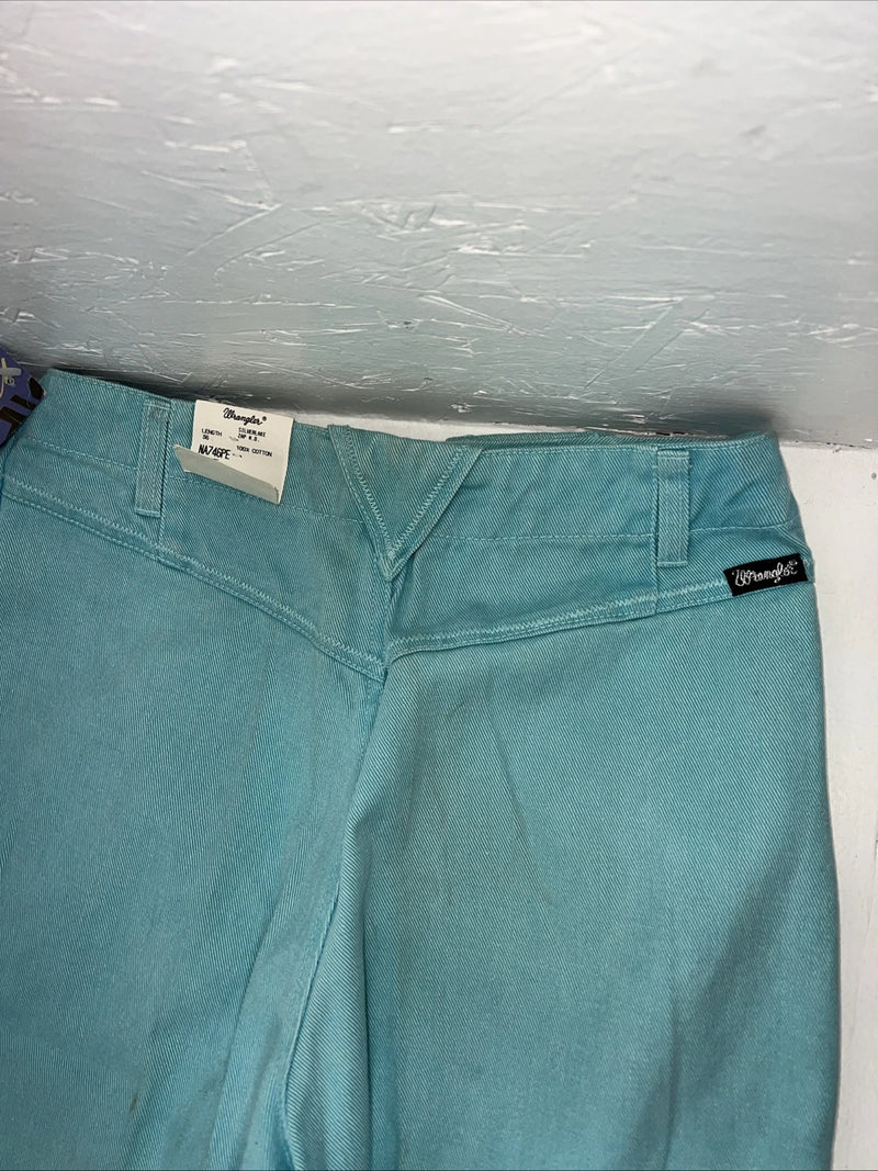 New Women’s Turquoise Wrangler Silverlake Denim Jeans. 13/14x36 N-1
