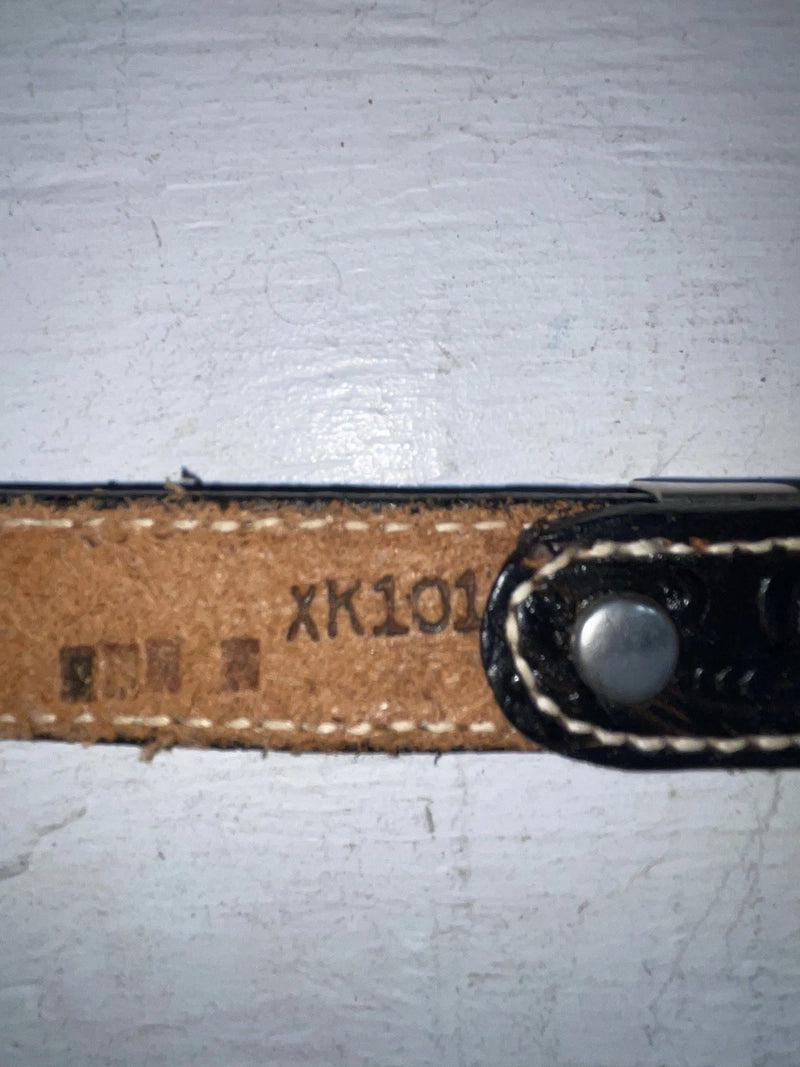New Black Genuine Leather Western Express Tooled 18” Belt #XK101 NN-70