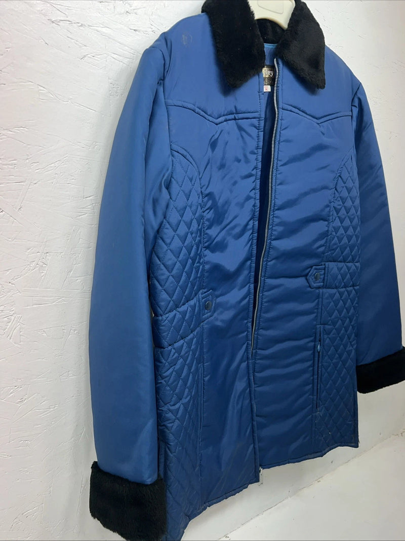 New Women’s Navy Bailey Long Puffer Jacket Medium QQ-20