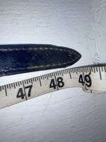 New Blue Genuine Leather Chambers 34” Belt Z-142