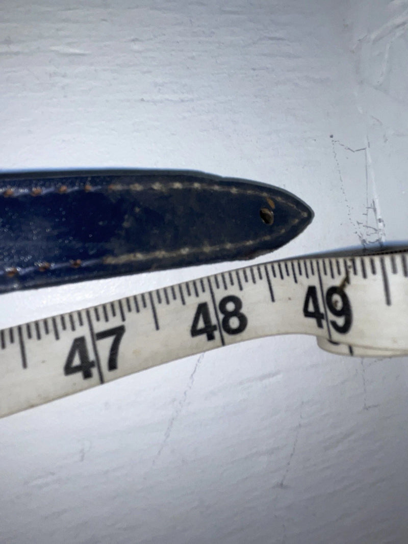 New Blue Genuine Leather Chambers 34” Belt Z-142