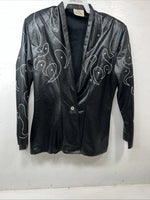New Women’s Black 1849 Authentic Ranchwear Flame Western Show Jacket XL UU-61