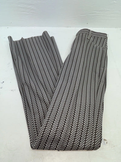 New Vintage Black And White Checkered Panhandle Slim Polyester Pants #8042 SS-71