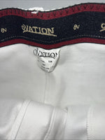 New Women’s White Ovation English Riding Breeches. 462125 32 L D-100