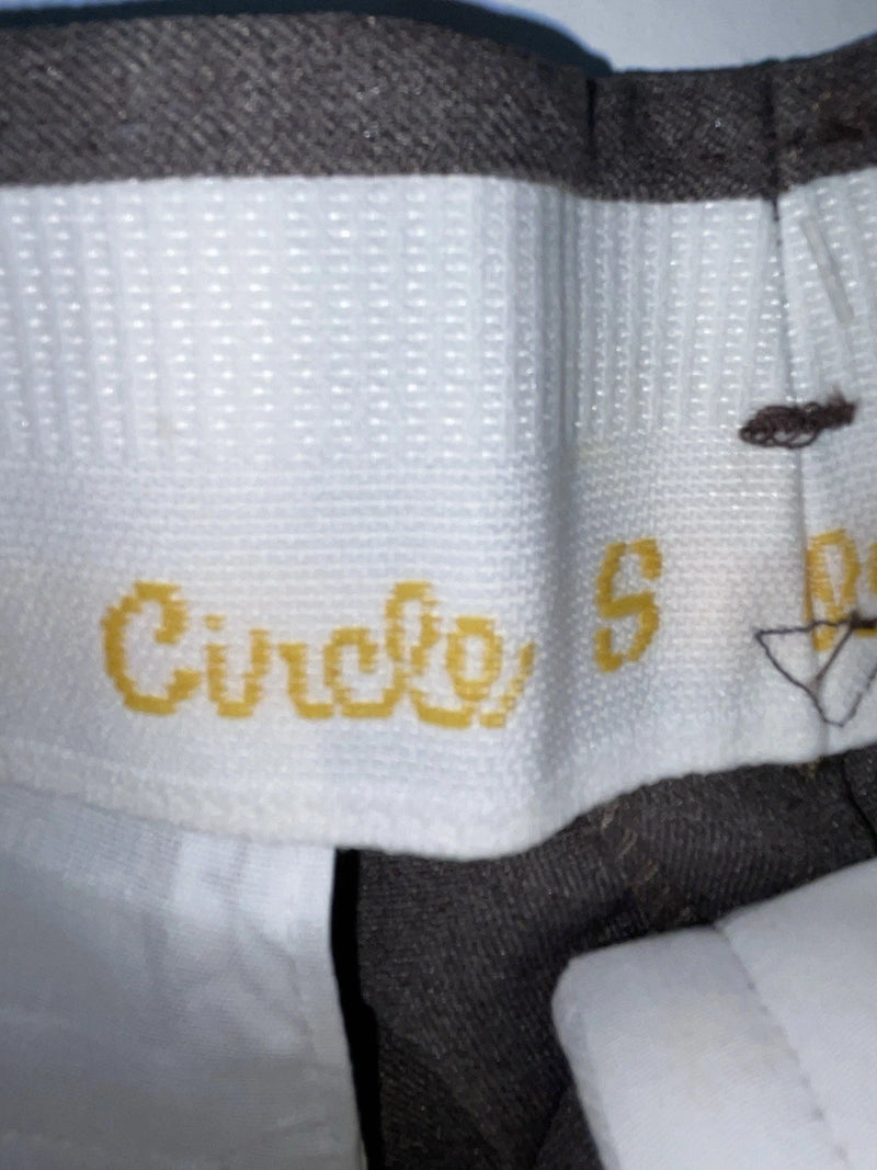 New Vintage Gray Circle S Polyester Pants #CP4768 OO-102