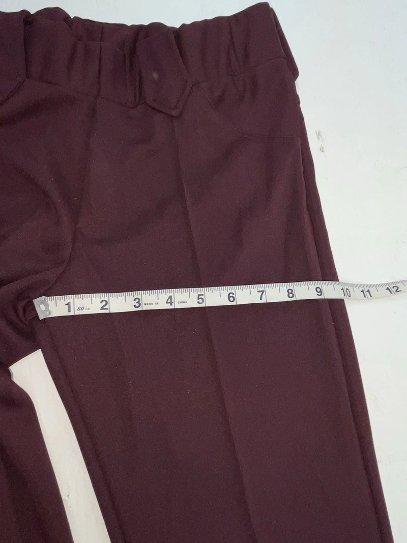 New Vintage Maroon Panhandle Slim Polyester Pants #84451 XX-35