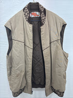 New Men’s Comfy Casuals Brown Western Design Jacket Vest XL J-56