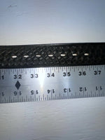 New Black Genuine Leather Tooled 34” Belt #UN605 JJ-11