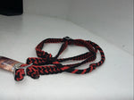 New Tough 1 Red Black Nylon Braided Reins 3/4” X 8” #54-995-106 Y-10