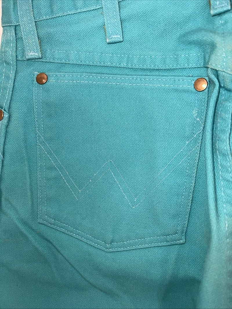 New Women Turquoise Cowboy Cut Regular Fit Denim Jeans. 5x34 O-16