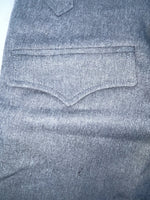 New Vintage Gray Circle S Polyester Pants #4P0476 OO-46