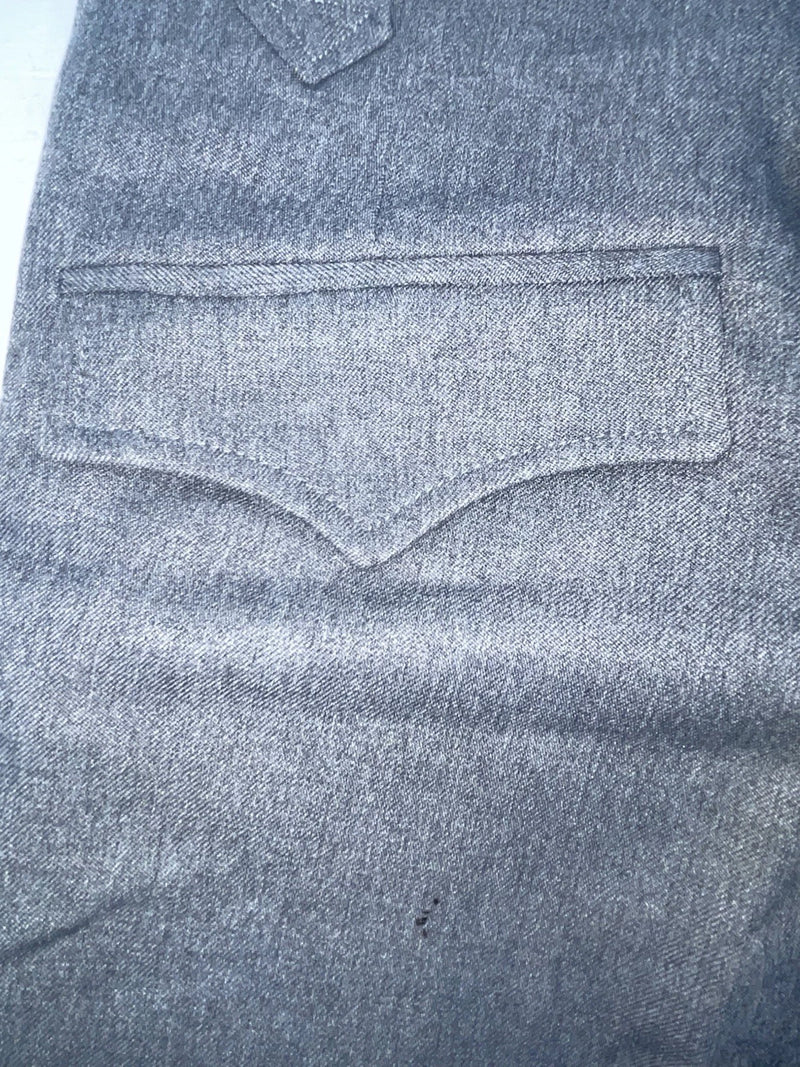 New Vintage Gray Circle S Polyester Pants #4P0476 OO-46