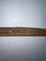 New Brown Genuine Leather Wrangler Animal Pendent 38” Belt #570111 NN-21