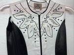 New Women’s 1849 Authentic Ranchwear White Black Western Show Vest XXS H-600