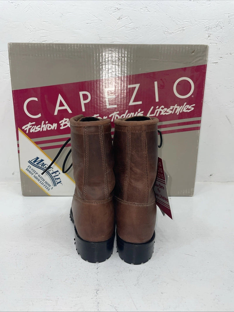 New Women’s Brown Lace Up Capezio Cowboy Boots. L 549 5 M. 2-45