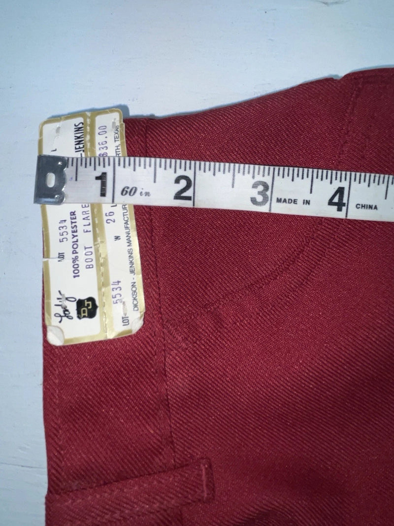 New Vintage Red Dickson Jenkins Polyester Pants #5534 3A-45