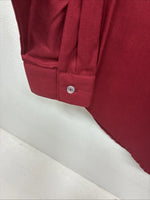New Western Collection Red Long Sleeve Button Up English Shirt Size 14 LL-95