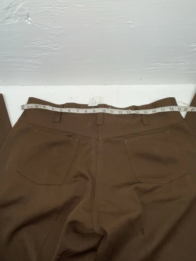 New Vintage Brown Panhandle Slim Polyester Pants #B25C360 SS-15