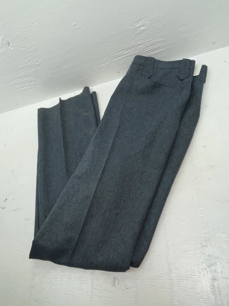 New Vintage Gray Circle S Polyester Pants #CP4776 XX-75