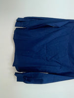 New Women’s Blue Fenton Long Sleeve Button Up Shirt #5328 3B-53
