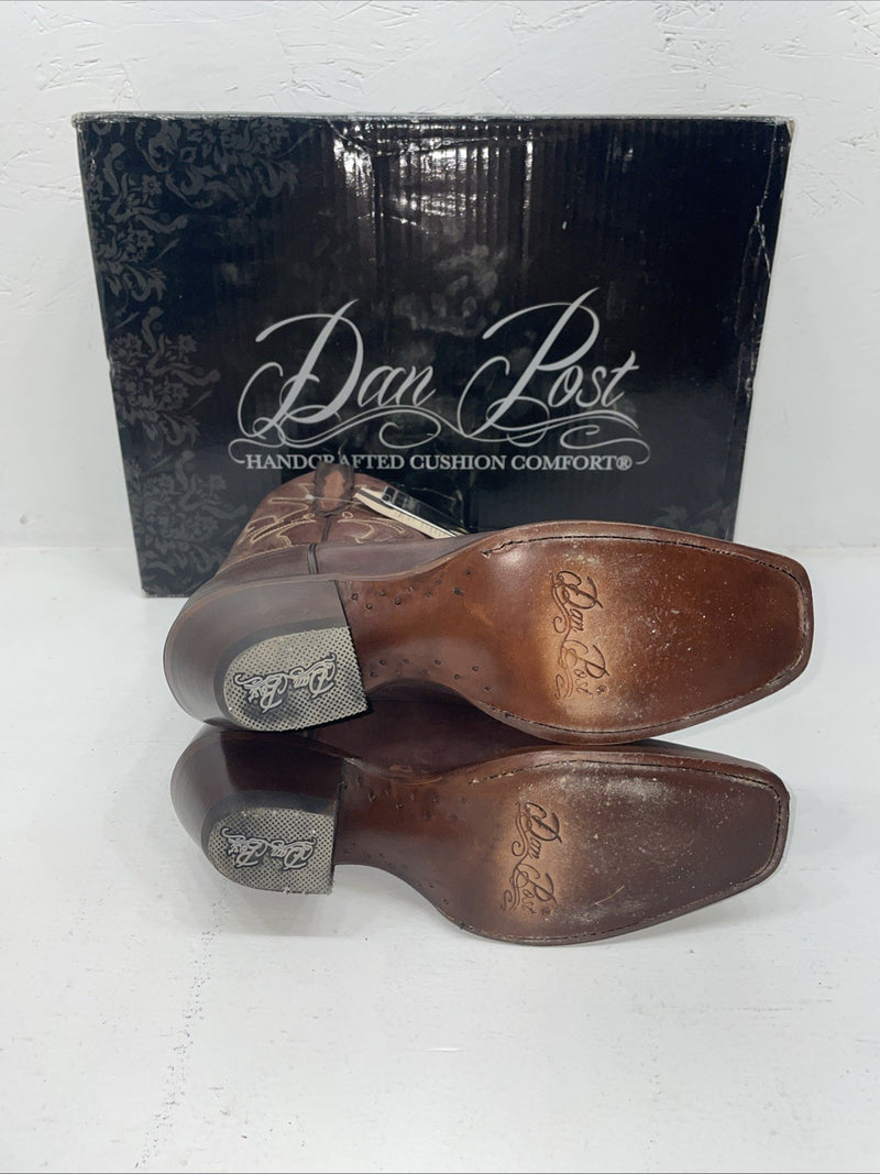 New Women’s Brown Dan Post Cowboy Boots. 3693 7 M. 1-133
