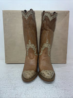 New Youth Brown Texas Brand Cowboy Boots. L 192 5 M. 2-127