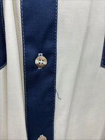 New Men’s Cowboy Threads Blue White Long Sleeve Button Up XL O-38