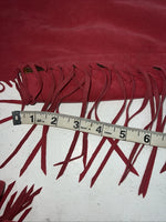 NOS Pink Show Chaps With Fringe Adjustable Waist 30” I-68