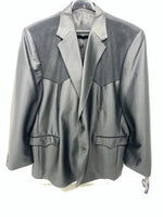 New Men’s Circle S Black Suit Jacket 56L #24244 BB-602