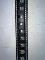 New Black Genuine Leather Nocona Silver Pendent 32” Belt #2410601 Z-104