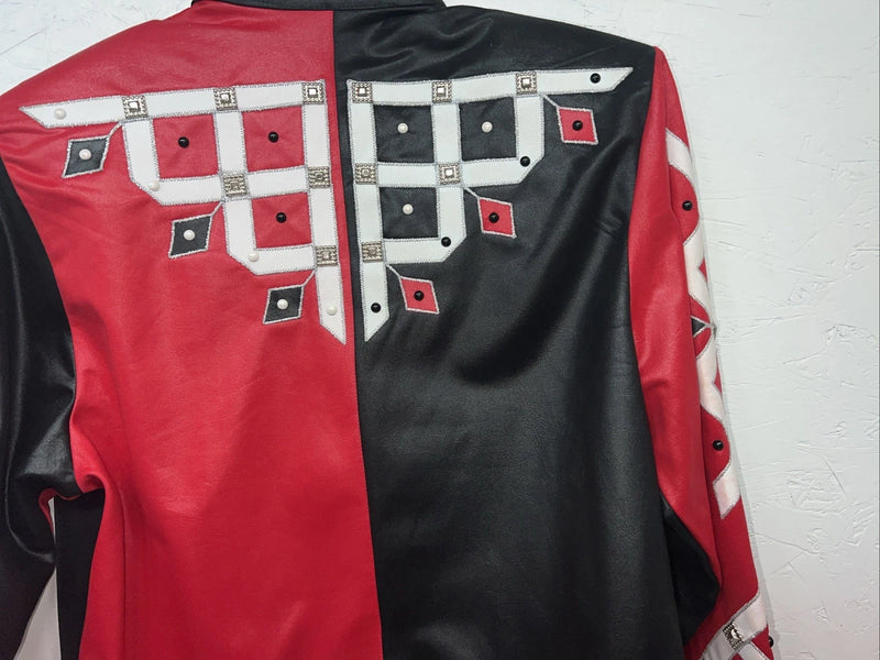New Women’s 1849 Authentic Ranchwear Red Black Short Show Jacket Medium WW-25