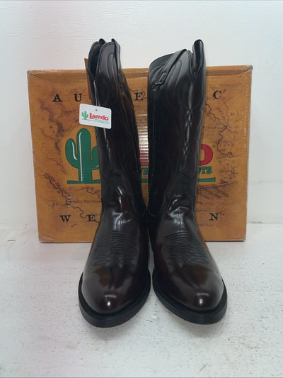 New Men’s Black Laredo Cowboy Boots. 6859 9 E W. 3-31
