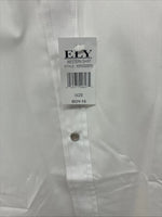 New Boys ELY Cattleman White Long Sleeve Pearl Snap Size 16 KK-46