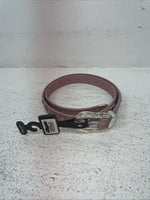 New Pink Genuine Leather Nocona Silver Bling 36” Belt #4420430 Z-12