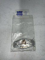 New Women’s Congress Leather Silver Gold Barrel Racer Hair Clip. 93306 A-125