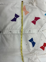 New Women’s H Bar C White Designed Long Sleeve Pearl Snap Size 30 MM-53