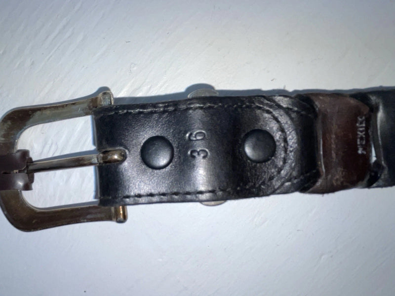 New Brown Genuine Leather Nocona Braided 36” Belt #A382 JJ-73