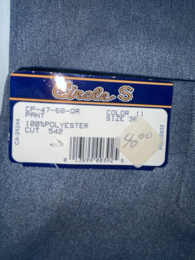 New Vintage Blue Circle S Polyester Pants #CP4768QR SS-30