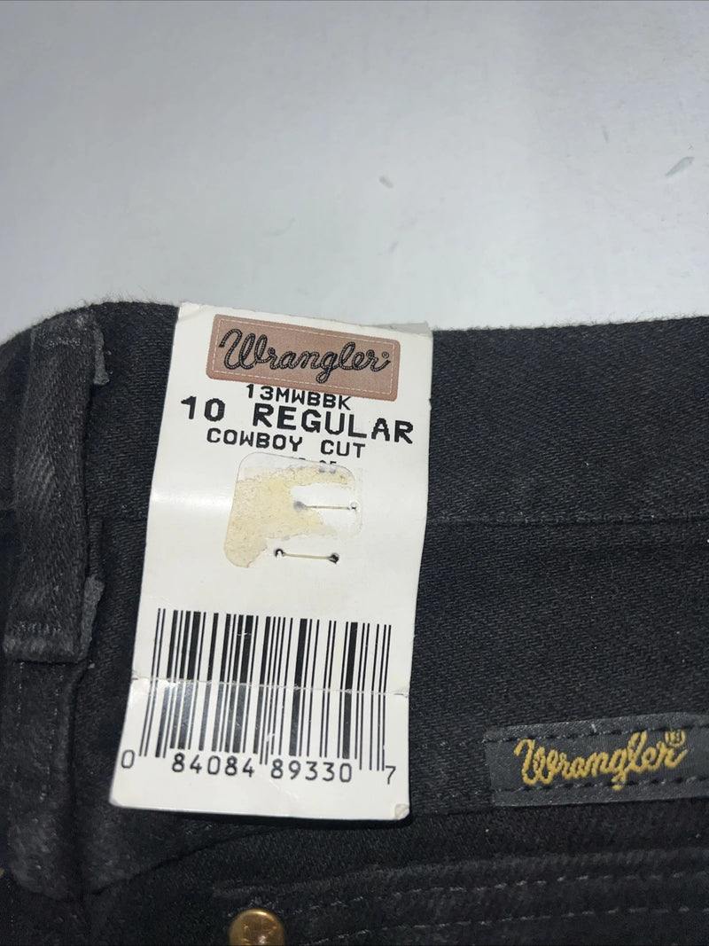 New Boys Wrangler Cowboy Cut Black Slim Fit Denim Jeans. 10 Regular O-19