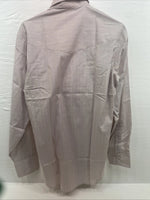 New Men’s ELY cattleman Striped Long Sleeve Pearl Snap 15 X 34 Medium B-126