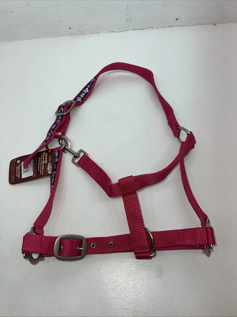 New Tough 1 Pink Purple Butterfly Nylon Full Halter #50-2031 3C-12
