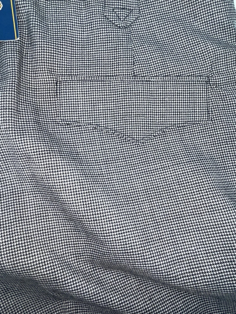 New Vintage Black Speckled Circle S Polyester Pants #CP6740 XX-113