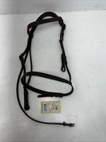 New Silver Fox Brown Full English Caveson Bridle #20-1419-0-0 BB-17