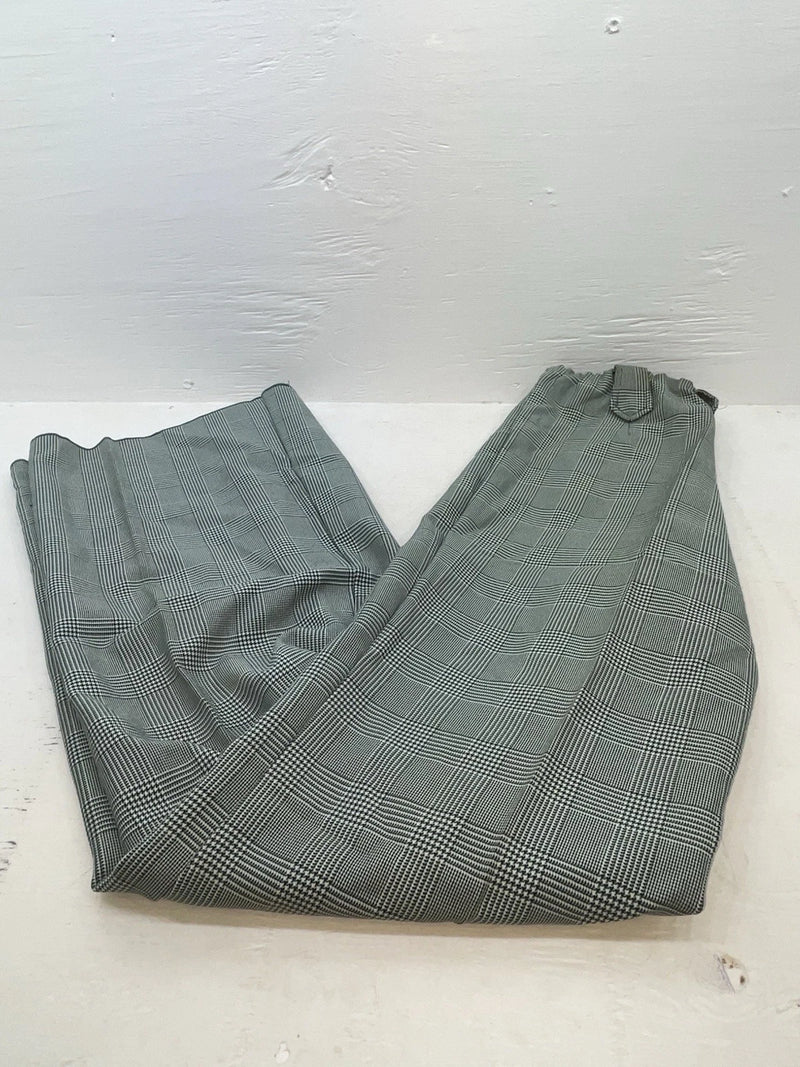 New Vintage Green Plaid Panhandle Slim Polyester Pants #1218 NN-152