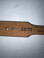 New Brown Genuine Leather Wrangler Animal Pendent 38” Belt #570111 NN-21