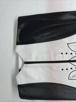 New Women’s 1849 Authentic Ranchwear White Black Western Show Vest XXS H-600
