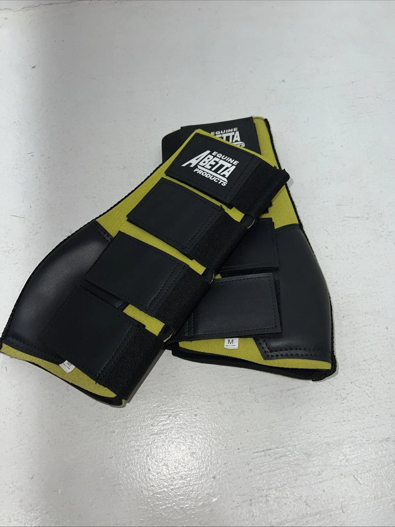 New Green ABetta Front Tendon Splint Boots Medium HH-29